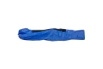 Scaun pentru pescuit sau camping, cu sport pahar, 80x50x105 cm, material textil, albastru, husa transport