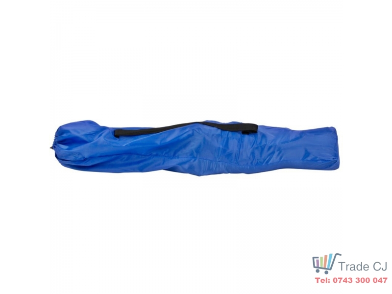 Scaun pentru pescuit sau camping, cu sport pahar, 80x50x105 cm, material textil, albastru, husa transport