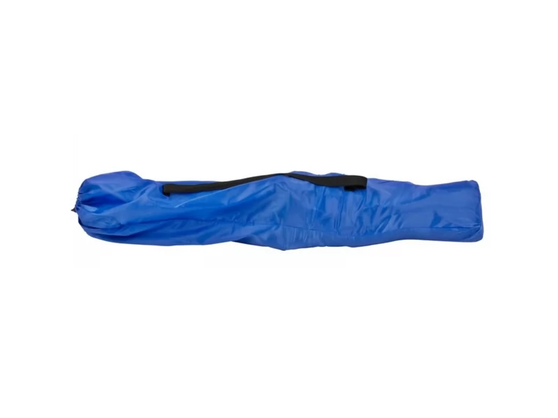 Scaun pentru pescuit sau camping, cu sport pahar, 80x50x105 cm, material textil, albastru, husa transport