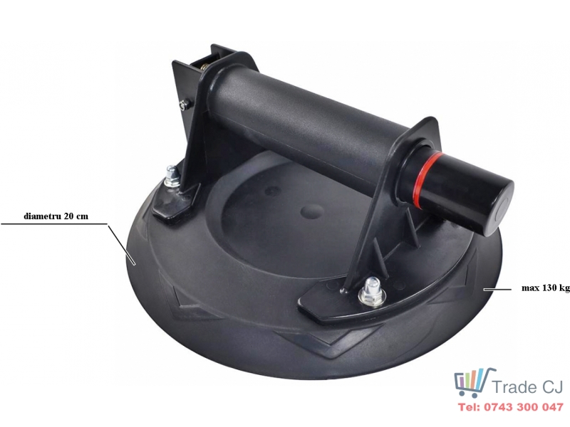 Ventuza pentru transport si montat parbrize, geamuri, placi ceramice, max 130 kg, in cutie transport plastic