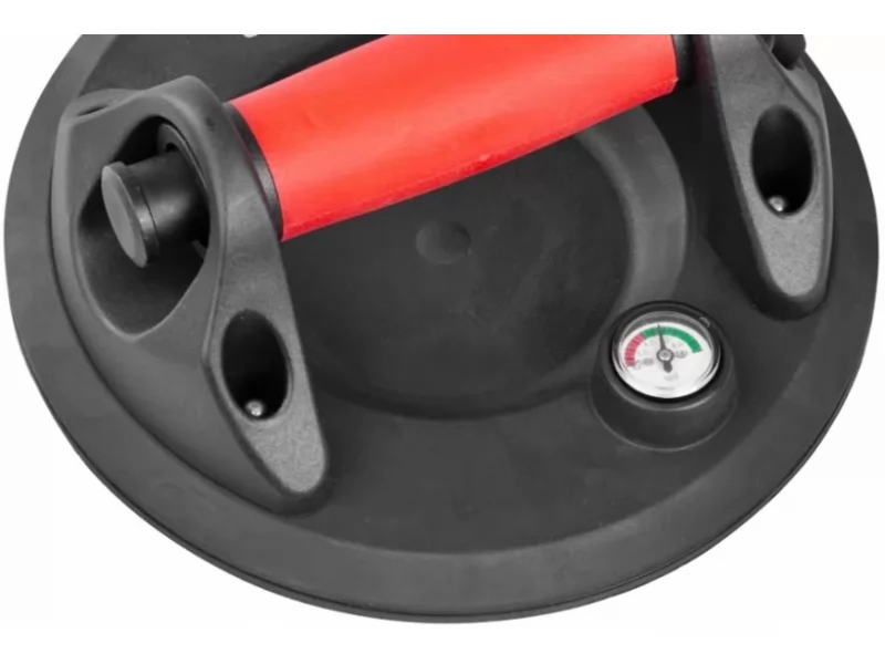 Ventuza cu manometru pentru transport si montat parbrize, geamuri, placi ceramice, max 150 kg, in cutie transport plastic
