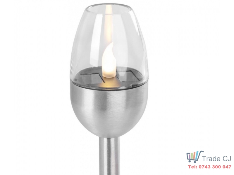 Lampa solara Candle cu LED pentru gradina, 40 cm