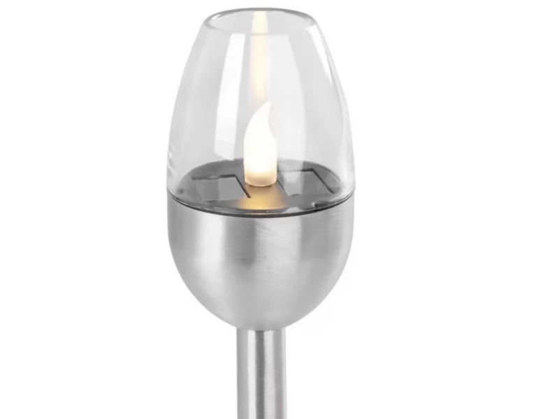 Lampa solara Candle cu LED pentru gradina, 40 cm