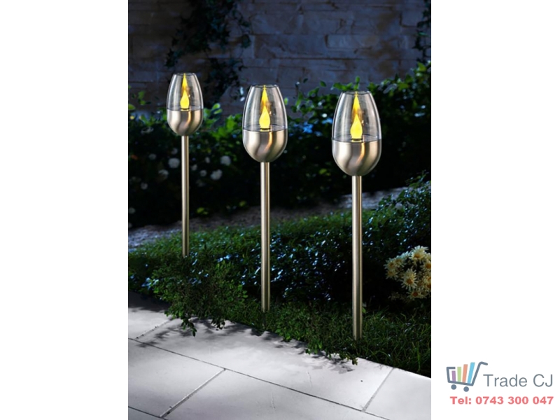 Lampa solara Candle cu LED pentru gradina, 40 cm