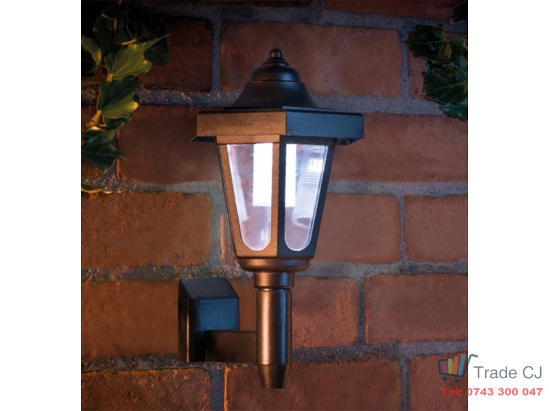Lampa solara LED de exterior SolarWall, prindere perete, 14x15x21 cm