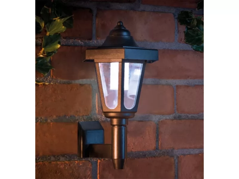 Lampa solara LED de exterior SolarWall, prindere perete, 14x15x21 cm