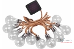 Ghirlanda cu alimentare solara, lungime 3.8 m,10 becuri LED, stil vintage