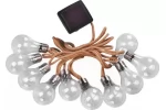 Ghirlanda cu alimentare solara, lungime 3.8 m,10 becuri LED, stil vintage