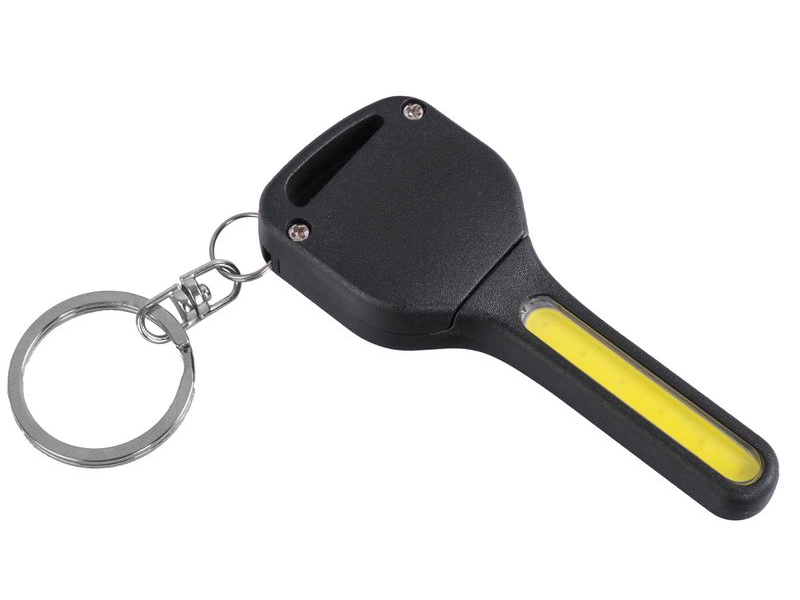 Lanterna breloc cu LED 60 lm, magnet incorporat, 3 moduri iluminare, compacta, 75x30 mm, baterie inclusa