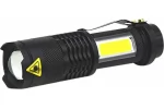 Lanterna metalica portabila cu Led 3W, 70+65 lm, functie Zoom