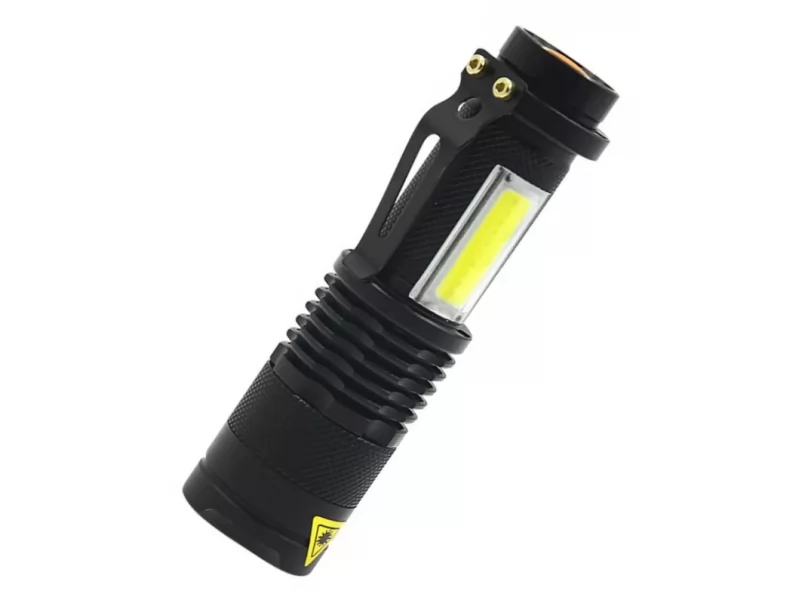Lanterna metalica portabila cu Led 3W, 70+65 lm, functie Zoom
