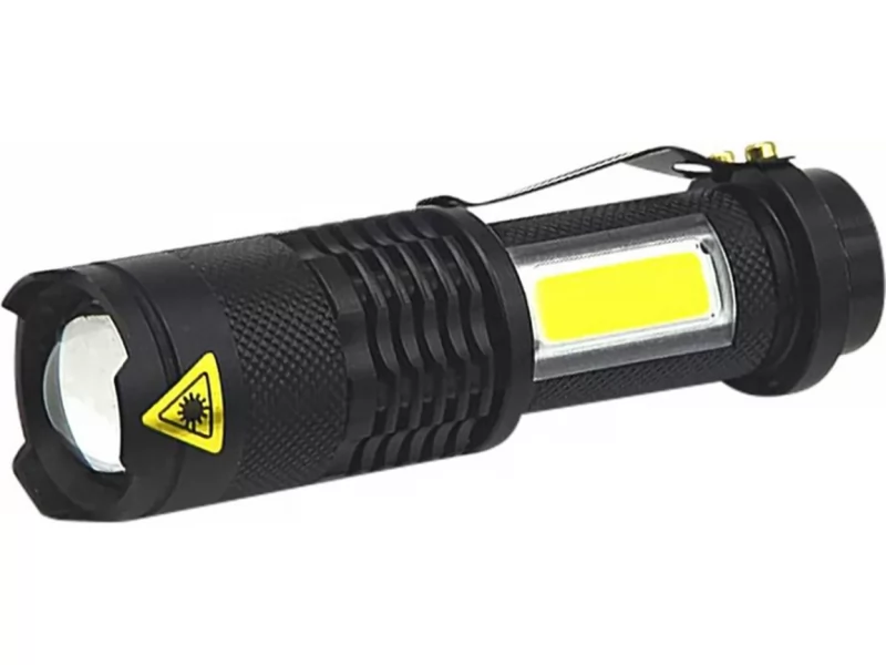Lanterna metalica portabila cu Led 3W, 70+65 lm, functie Zoom