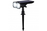 Lampa solara cu 18 Led, 16x10x27 cm, fixare in pamant, reglabila 120 grade, acumulator 1200mAh