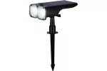Lampa solara cu 18 Led, 16x10x27 cm, fixare in pamant, reglabila 120 grade, acumulator 1200mAh