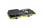 Set aragaz camping portabil si butelie gaz, 2in1, plita si arzator, butelie gaz 230 g