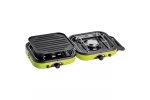 Set aragaz camping portabil si butelie gaz, 2in1, plita si arzator, butelie gaz 230 g