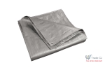 Prelata impermeabila universala, SGTT, 4x4 m, densitate 100g mp, inele de prindere metalice, culoare argintie