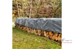 Prelata impermeabila universala, 10x15 m, densitate 100g mﾲ, inele de prindere metalice, culoare argintie