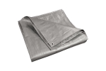 Prelata impermeabila universala, 10x15 m, densitate 100g mᄇ, inele de prindere metalice, culoare argintie