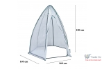 Minisera tip solar pentru rasaduri si gradina, forma piramidala, structura metalica, folie protectie UV, 160x160x180 cm