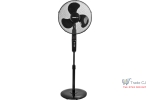 Ventilator cu picior si telecomanda, diametru 40 cm, putere 45 W, max 1.25 m, functie oscilatie 100ﾰ, cablu alimentare 1.7 m, culoare neagra