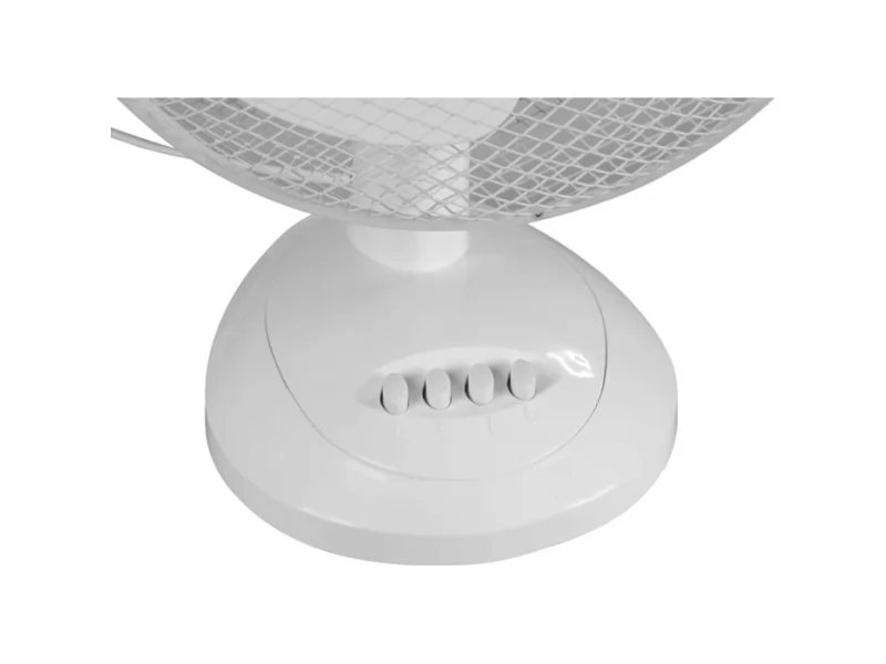 Ventilator de masa, diametru 30 cm, putere 35 W, functie oscilatie 100ﾰ, 3 trepte de viteza, cablu alimentare 1.7 m, culoare alba