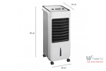 Ventilator portabil pe roti cu racire pe apa, putere 80W, rezervor 6 l, alimentare 230 V 50 Hz, 69x29x28 cm