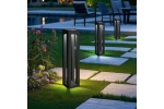 Lampa solara gradina LED, inaltime 35 46 cm iluminare automata lumina alba calda alimentare solara exterior, acumulator 500 mAh