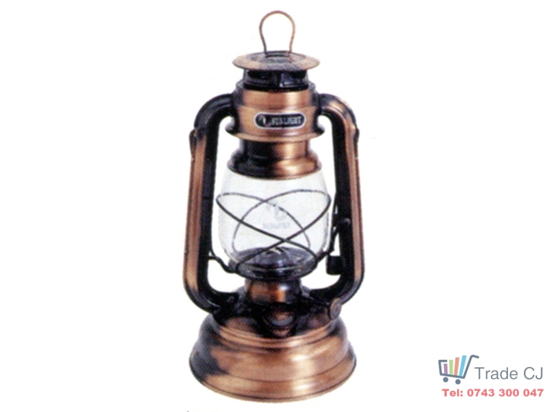 Set lampa cu gaz lampant Cooper Clasic, inaltime 25 cm si Gaz lampant 1l