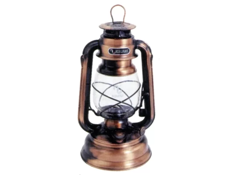 Set lampa cu gaz lampant Cooper Clasic, inaltime 25 cm si Gaz lampant 1l