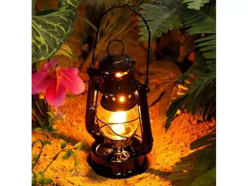 Set lampa cu gaz lampant Cooper Clasic, inaltime 25 cm si Gaz lampant 1l