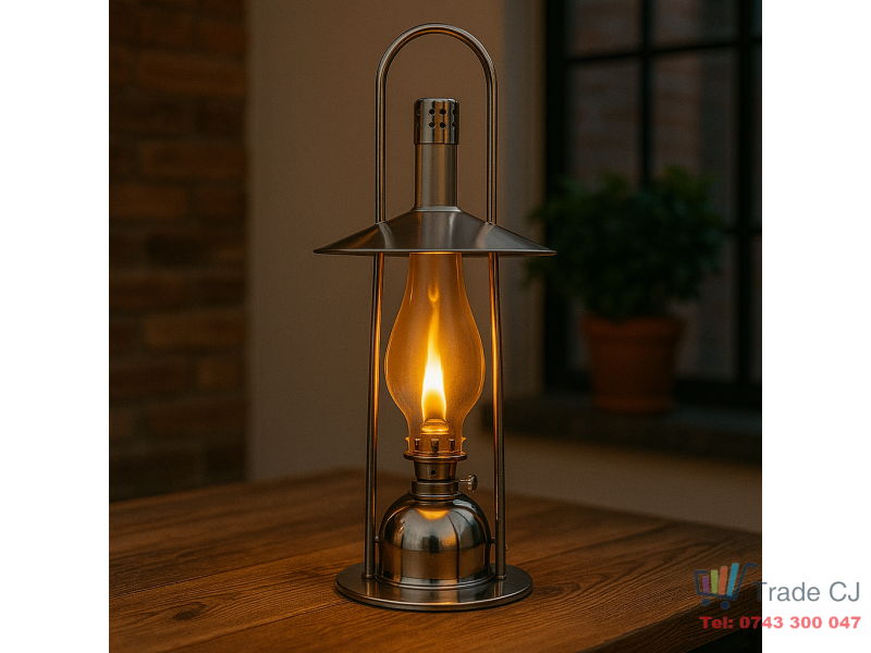 Lampa cu gaz lampant NiceHome 37 cm, otel inoxidabil