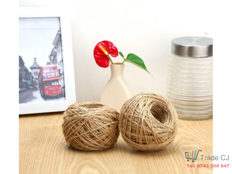 Sfoara iuta pentru gradina si decoratiuni, 80 g, diametru 1.5 mm