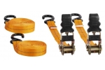 Set 2 chingi profesionale pentru asigurare marfa cu clichet si 2 carlige,lungime 4.5m,maxim 125kg