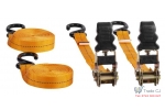 Set 2 chingi profesionale pentru asigurare marfa cu clichet si 2 carlige,lungime 4.5m,maxim 125kg