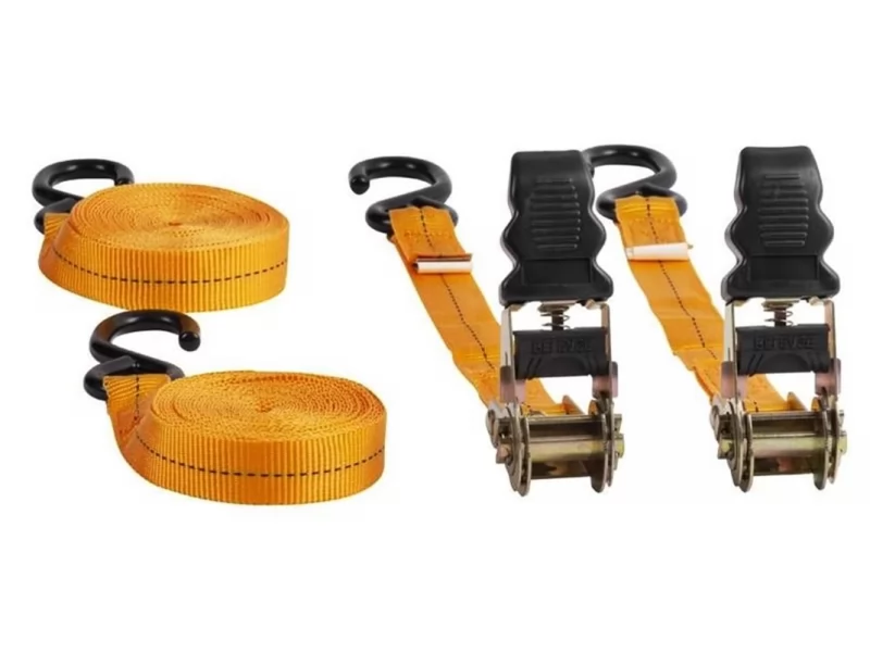 Set 2 chingi profesionale pentru asigurare marfa cu clichet si 2 carlige,lungime 4.5m,maxim 125kg