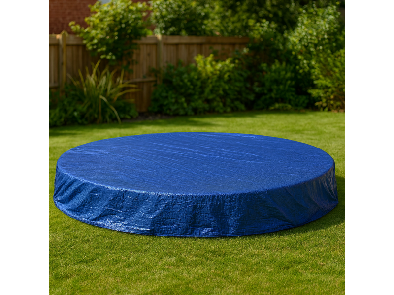 Prelata rotunda impermeabila 120g mﾲ, diametru 3.6m, albastra