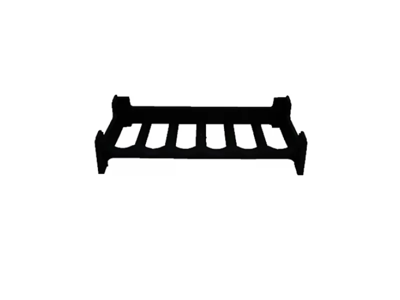Suport din plastic maro pentru depozitare 6 sticle de vin, 60x30x12cm
