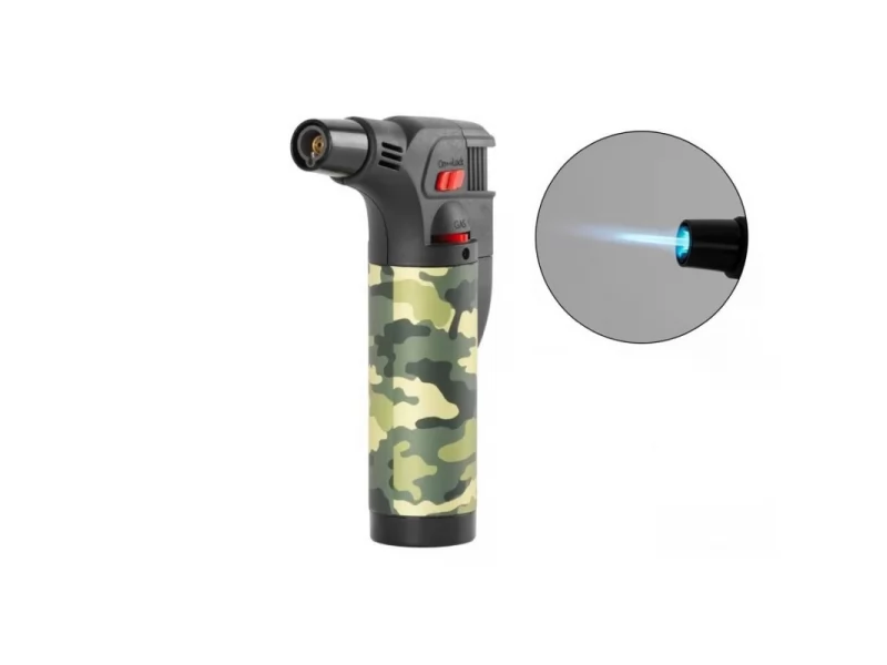 Bricheta gaz pentru camping MD1, reincarcabila, aprindere piezo, maxim 1100 grade Celsius