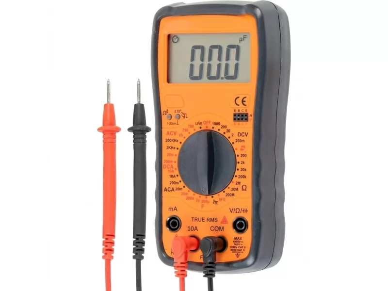 Multimetru digital, True RMS, NCV, 10A, tensiune AC DC, test dioda si continuitate, functie HOLD, detectie faza, protectie la suprasarcina, alimentare 9V