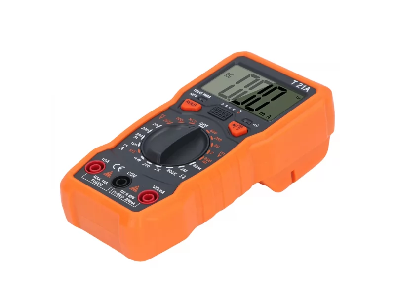 Multimetru digital profesional 1000A 20A, afisaj LCD, NCV, avertizare sonora, lanterna LED, alimentare 3xAAA