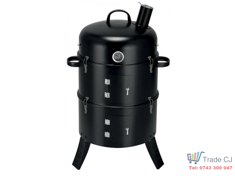 Gratar de gradina tip Smoker 44x78 cm, 3 etaje