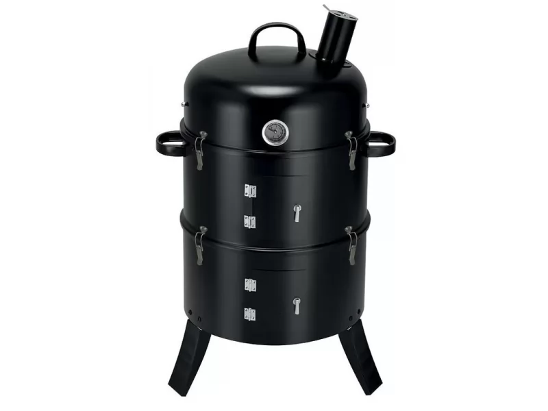 Gratar de gradina tip Smoker 44x78 cm, 3 etaje