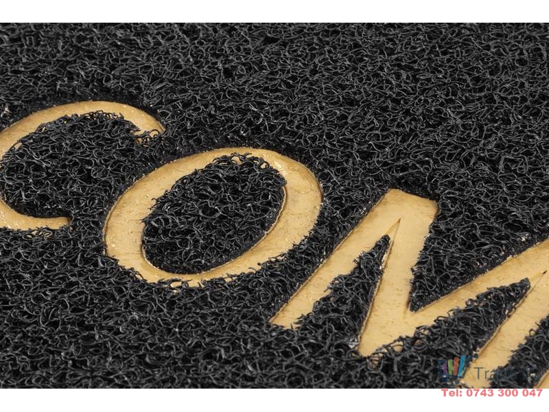 Covor intrare negru SGTT 50x70cm Welcome, MD1