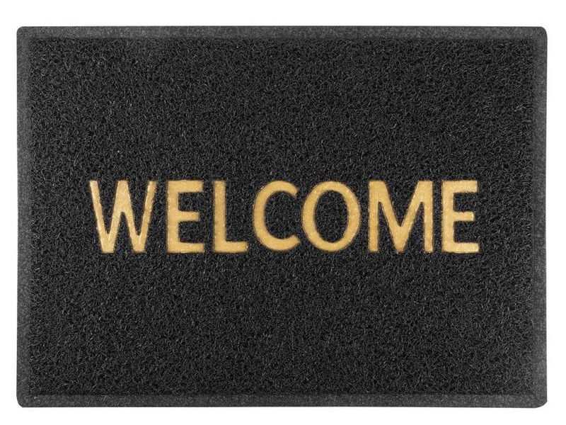 Covor intrare negru SGTT 50x70cm Welcome, MD1