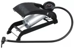 Pompa de picior cu manometru, presiune maxima 7 bar, furtun 60 cm, pedala antiderapanta, pentru auto, moto si bicicleta