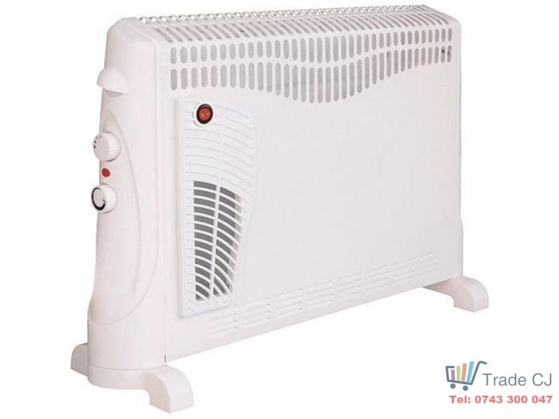 Convector cu turboventilator 3 trepte de putere 2000 1250 750W Alb