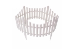 Set 4 buc gard pentru gradina 60x33cm,lungime totala 2.4m, alb