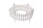 Set 4 buc gard pentru gradina 60x33cm,lungime totala 2.4m, alb