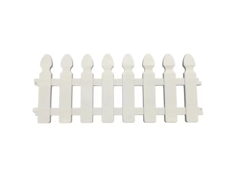 Set 4 buc gardulet alb pentru gradina,lungime totala 2m,inaltime 30cm